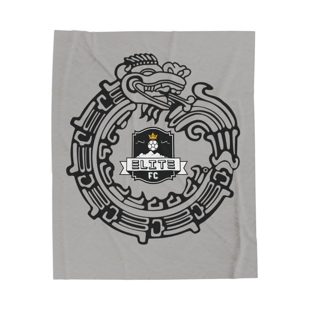 Elite Serpent Plush Blanket Grey