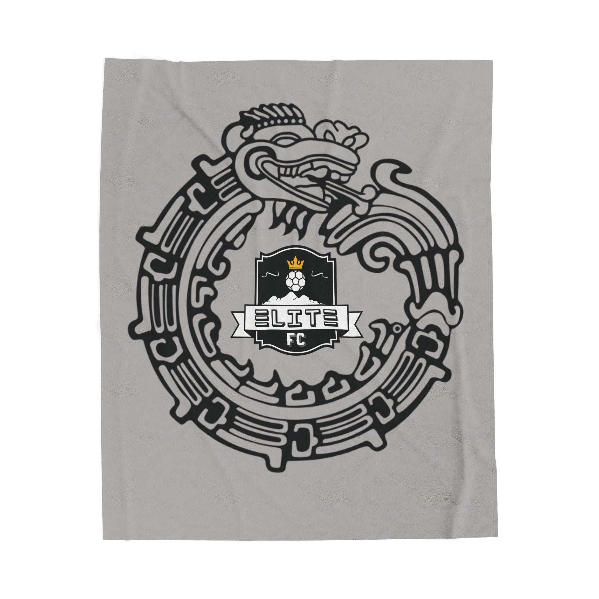 Elite Serpent Plush Blanket Grey