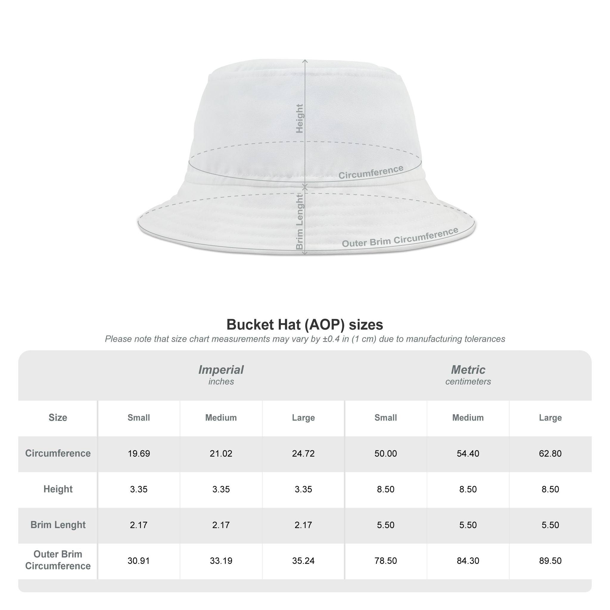 Trendy AOP Bucket Hat