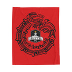 Elite Serpent Plush Blanket Red