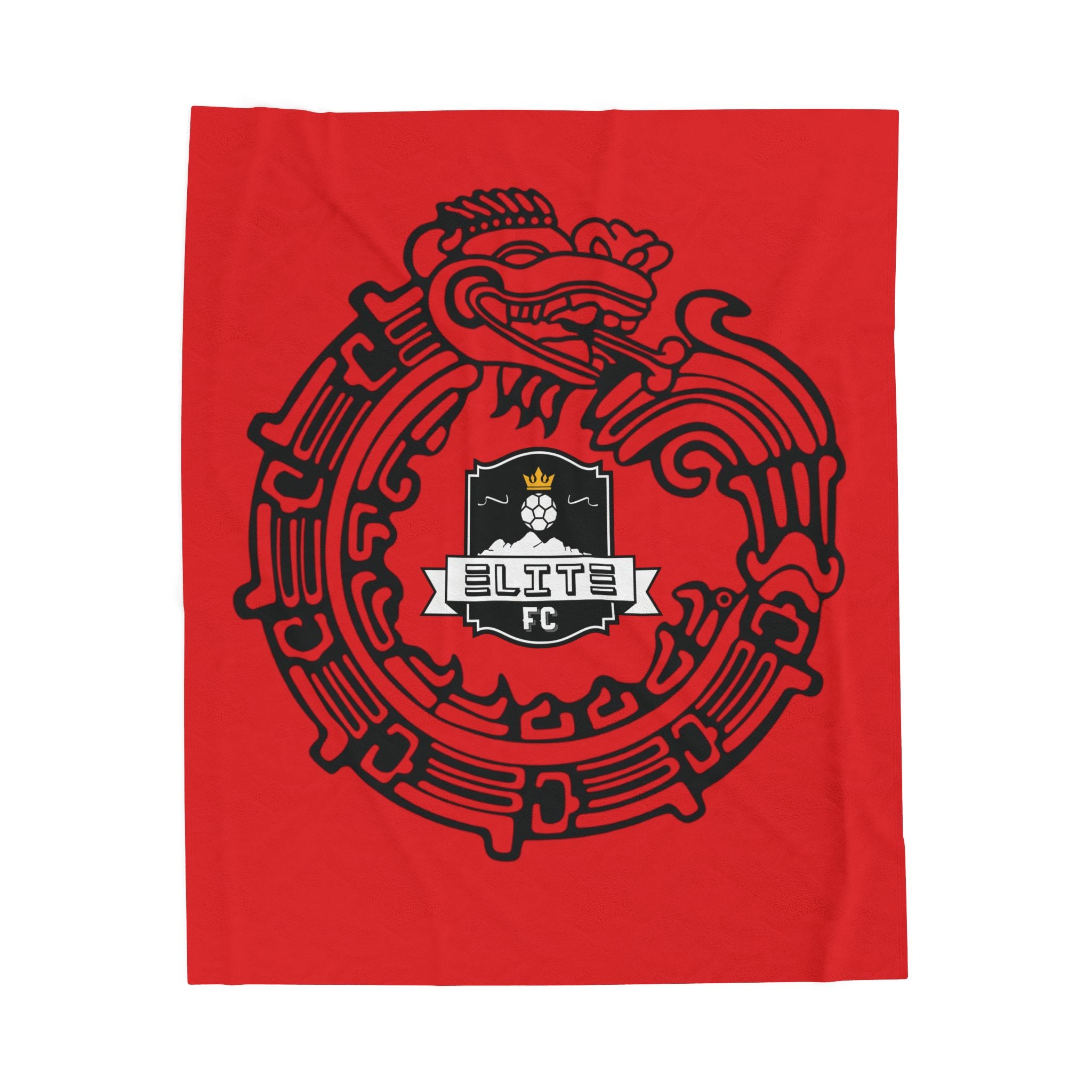 Elite Serpent Plush Blanket Red