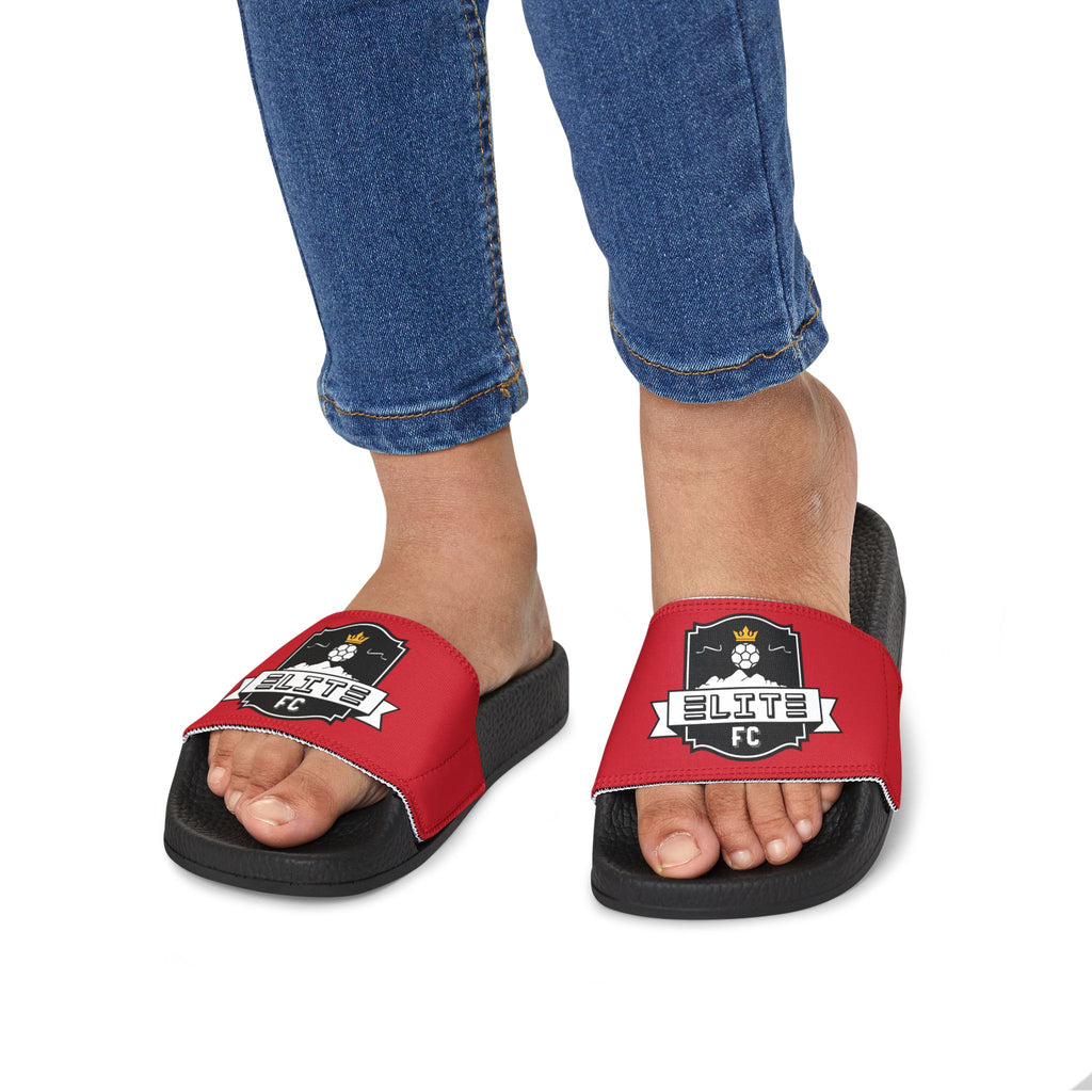 Elite FC Youth Slides (Red Straps)