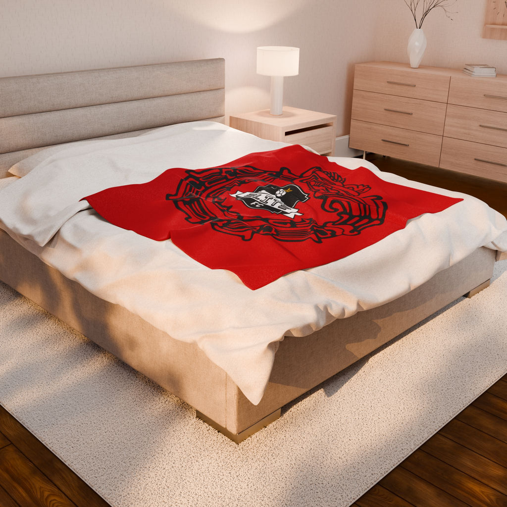 Elite Serpent Plush Blanket Red