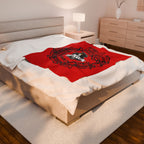 Elite Serpent Plush Blanket Red