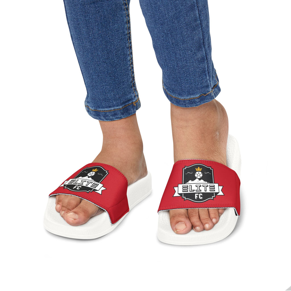 Elite FC Youth Slides (Red Straps)