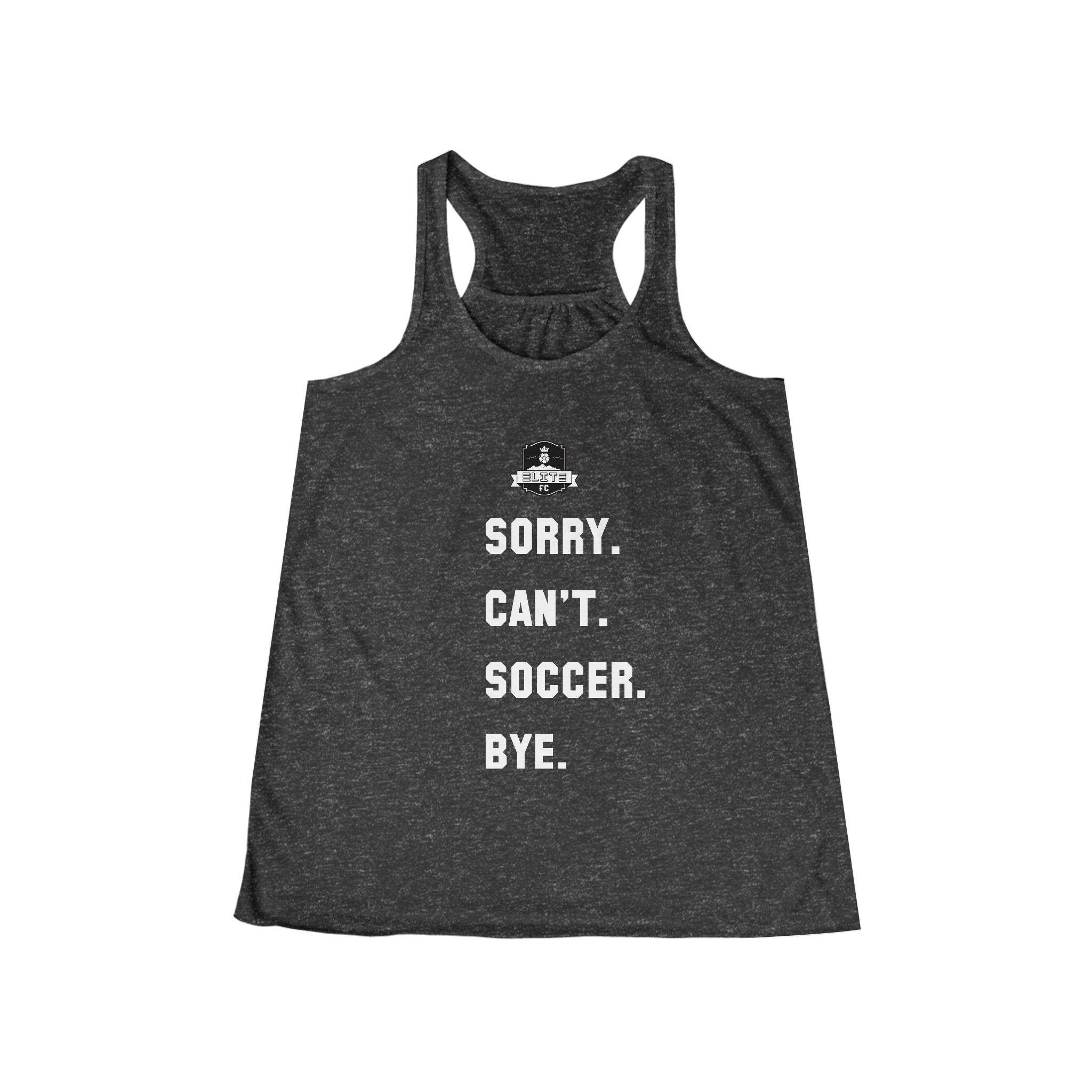 Women's 'Sorry Can't' Flowy Racerback Tank