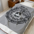 Elite Serpent Plush Blanket Grey