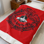 Elite Serpent Plush Blanket Red