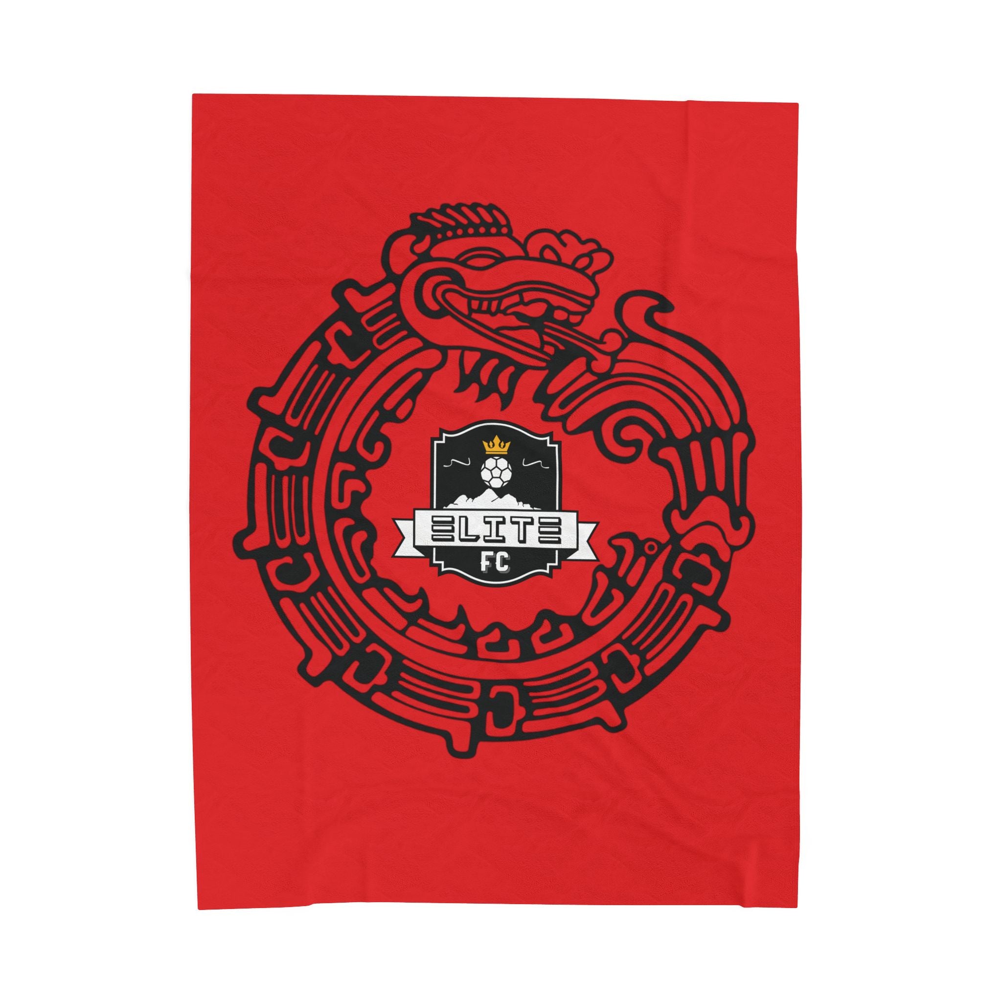 Elite Serpent Plush Blanket Red