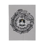 Elite Serpent Plush Blanket Grey