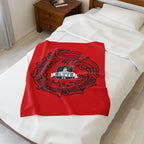 Elite Serpent Plush Blanket Red
