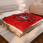Elite Serpent Plush Blanket Red