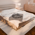 Elite Serpent Plush Blanket Grey
